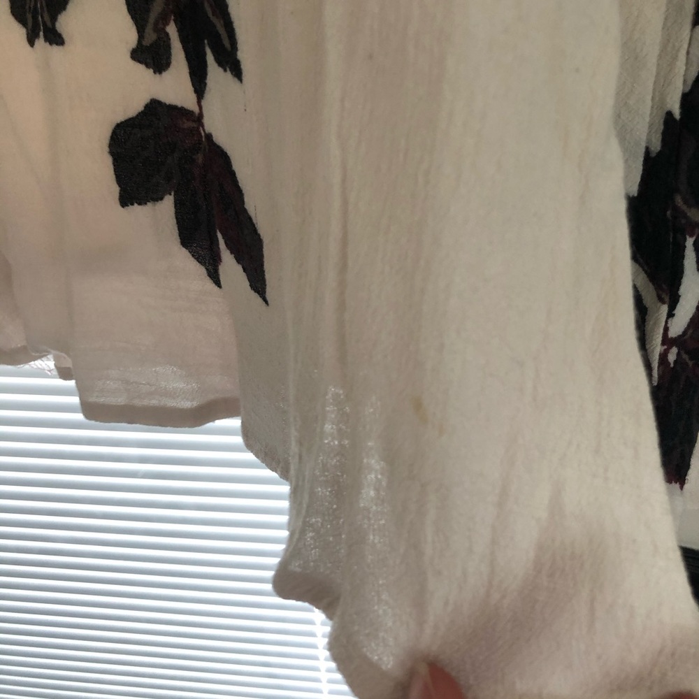 Free people bell sleeve boho mini - lace trim - Picture 4 of 6